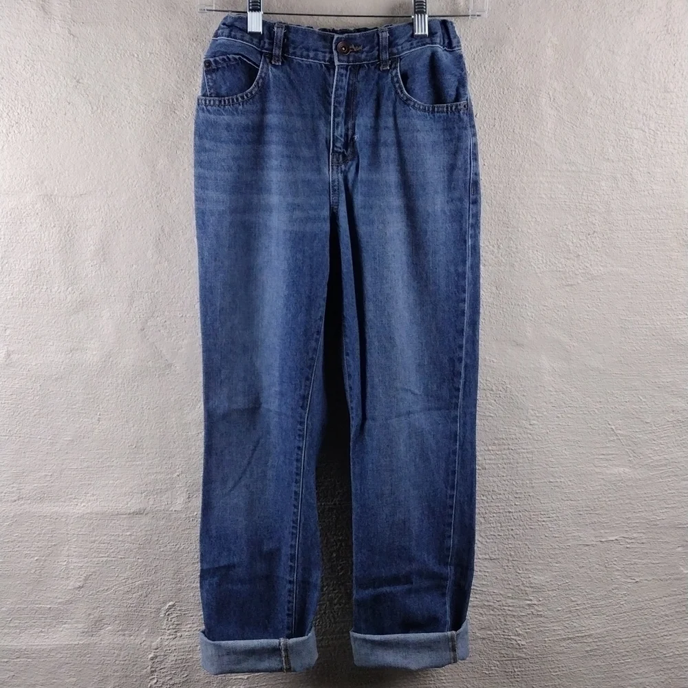 Children's Place Blue Medium Wash Five Pocket Mid Rise Straight Leg Causal Jeans